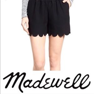 Madewell Scallop Hem Shorts Small